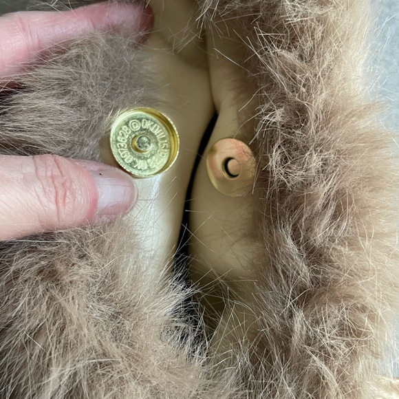 Faux Fur Tan Light Brown Handbag With Shoulder Strap - Picture 7 of 13